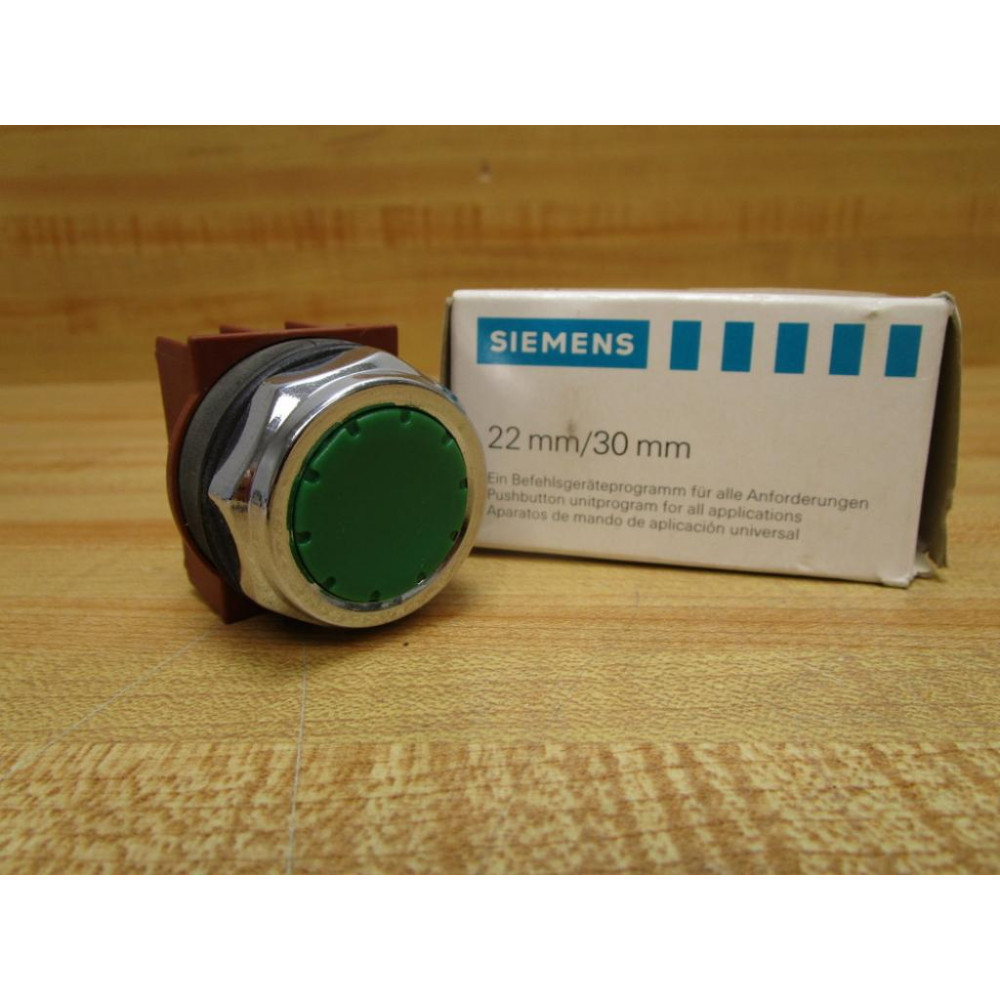 Siemens 3SB1100-0AE51 Push Button 3SB11000AE51 Green