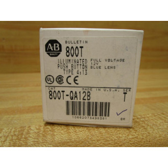 Allen Bradley 800T-QA12B Push Button 800TQA12B w800T-XA & 800T-Blank