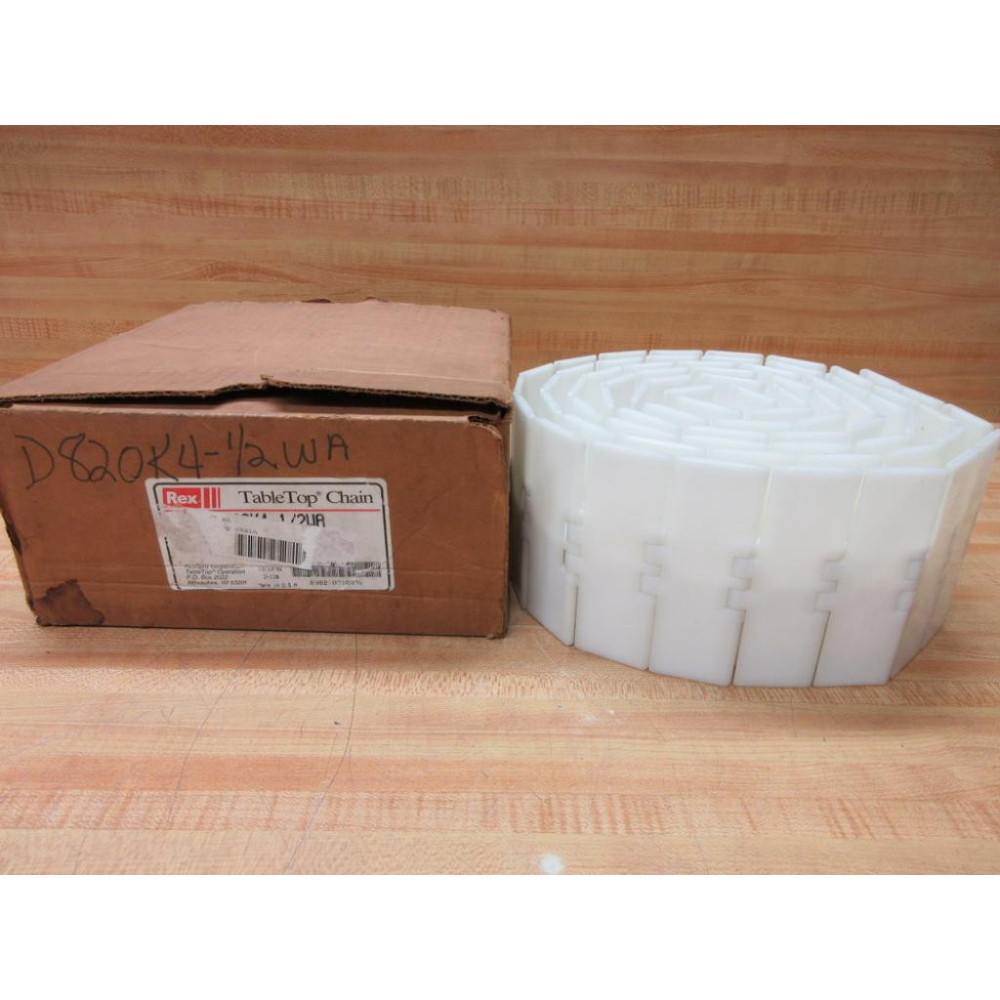 Rexnord D820K4-12WA Table Top Chain D820K412WA 8'-9" Length