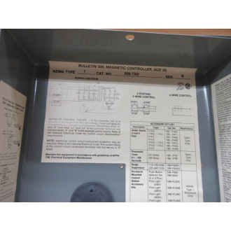 Allen Bradley 509-TAD Enclosed Starter 509TAD - New No Box