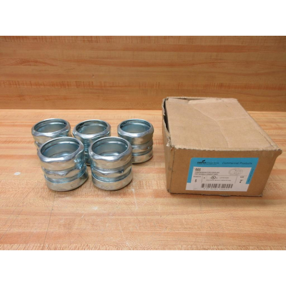 Crouse - Hinds 665 Cooper Compression Coupling 2" (Pack of 5)