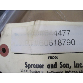 Spreuer & Son 60618790 Auger Set 60618860 - New No Box