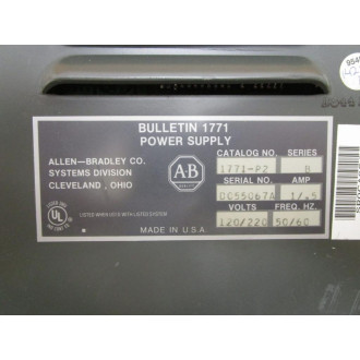 Allen Bradley 1771-P2 Power Supply Unit 1771P2 Series B