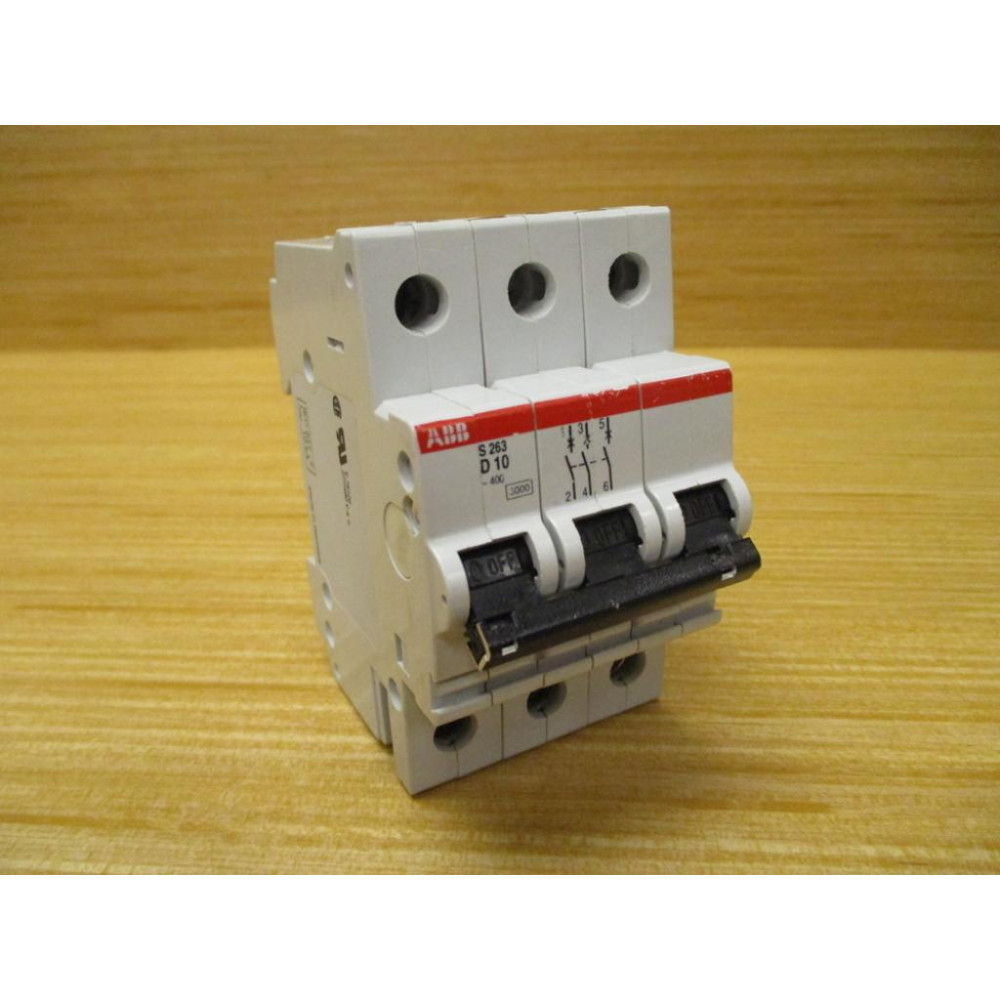 ABB S263 D10 10A Circuit Breaker S263D10 - Used