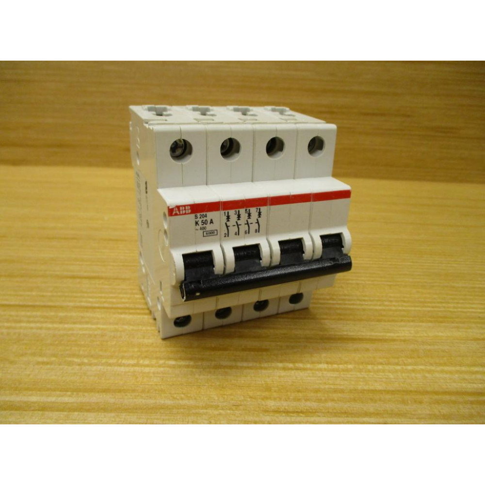ABB S204 K50A 50A Circuit Breaker S204K50A - Used