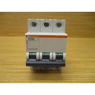 Square D MG24546 Merlin Gerin 63A Breaker Schneider 24546 WO DIN Clips - Used