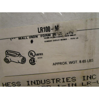 Appleton LR100-M 1" Rigid Conduit Outlet Body LR100M (Pack of 3)