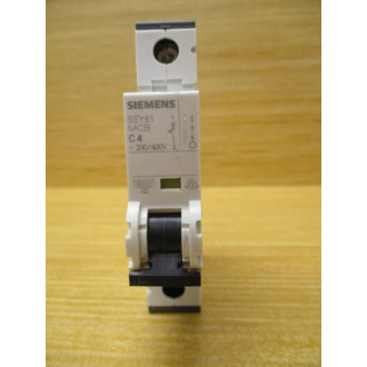 Siemens 5SY6104-7 4A Circuit Breaker 5SY61047 (Pack of 4) - Used