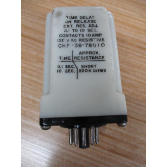 Potter & Brumfield CKF-38-78010 Time Delay Relay CKF3878010 - Used