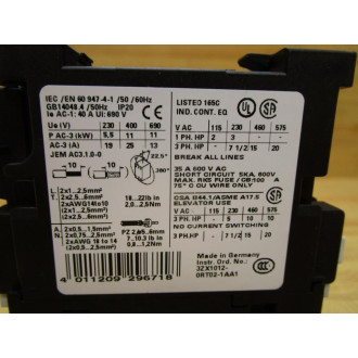 Siemens 3RT1026-1AF00 Motor Starter Contactor 3RT1026-1A..0 - New No Box