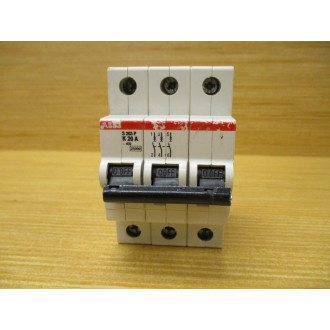 ABB S 203 P K 20 A Circuit Breaker S203PK20A 20A 3 Pole - Used