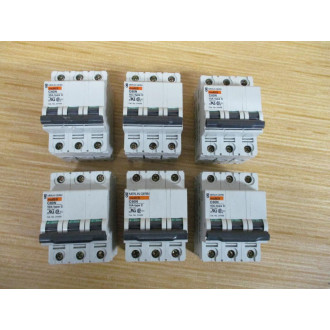 Merlin Gerin 24466 Square D Breaker 10A MG24466 Schneider WO Clips (Pack of 6) - Used
