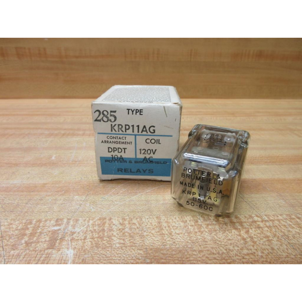 Potter & Brumfield KRP11AG-115V AC Relay KRP11AG-115VAC