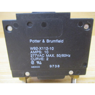 Tyco W92-X112-10 Potter & Brumfield 10A Circuit Breaker - New No Box