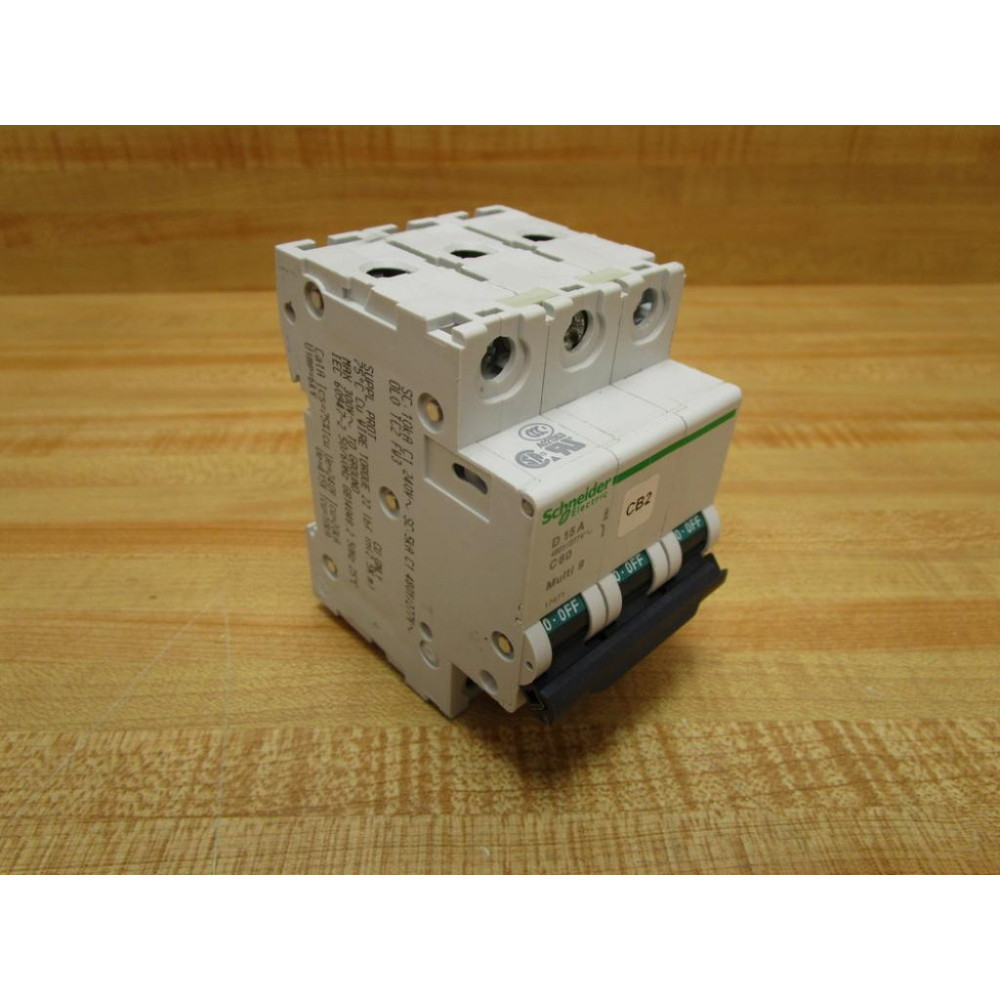Schneider 17471 Merlin Gerin 15A Circuit Breaker Square D MG17471 - Used