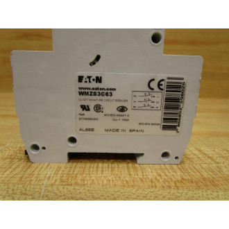Eaton WMZS3C63 63A Circuit Breaker - Used