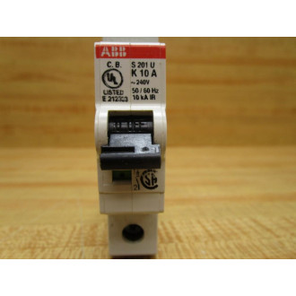 ABB S201 U K10A 10A Circuit Breaker S201UK10A - Used