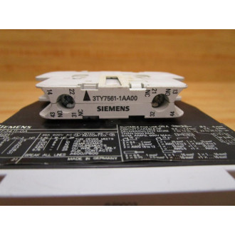 Siemens 3TF3411-0A Contactor 3TF34110A W3T7561-1AA00 - Used