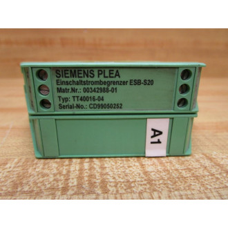 Siemens TT40016-04 Limit Current Module 00342988-01 - Used