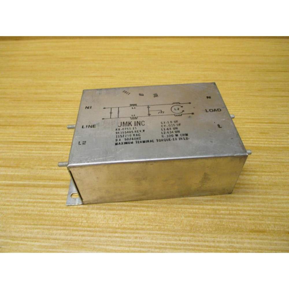 JMK KK-0751-15 EMI Filter 94355405 - Used