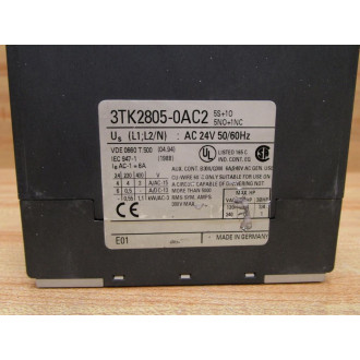 Siemens 3TK2805-0AC2 Contactor Safety Combination 3TK2805 - Used