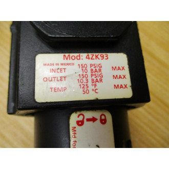 Dayton 4ZK93 FilterRegulator - Used