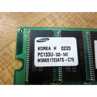 Samsung PC133U-333-542 PCSDRAM PC133U333542 M366S1723ATSC75 w8 Chips - Used