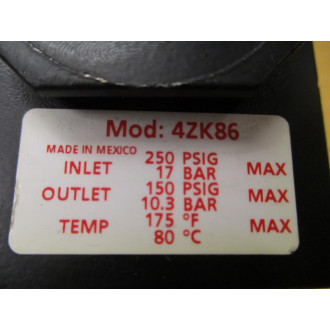 Dayton 4ZK86 Regulator - New No Box
