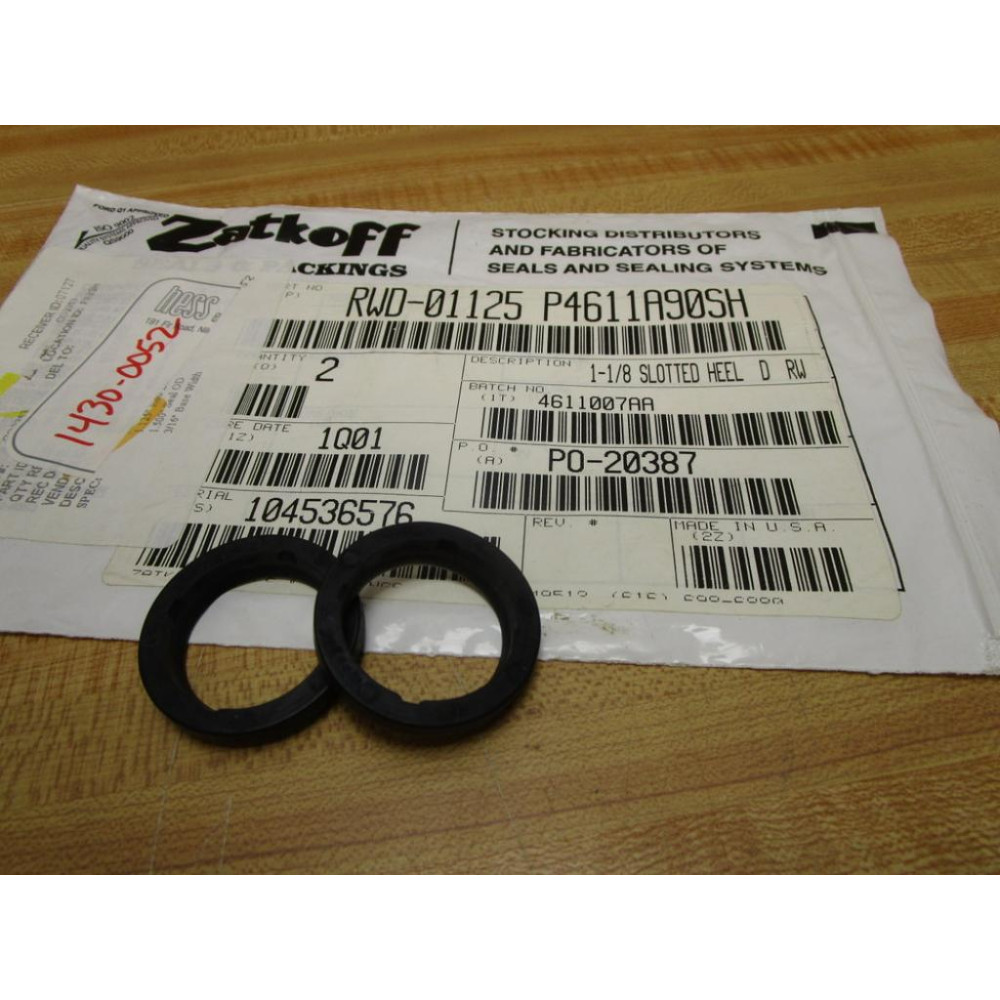 Zatkoff RWD-01125 P4611A90SH 1-18" Wiper Ring RWD01125P4611A90SH (Pack of 2)