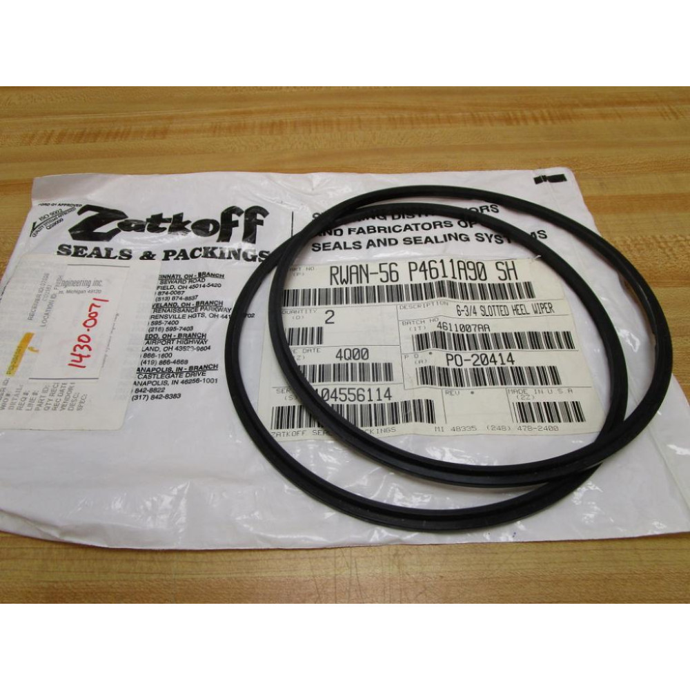 Zatkoff RWAN-56 P4611A90 SH 6-34" Wiper RWAN56P4611A90SH (Pack of 2)