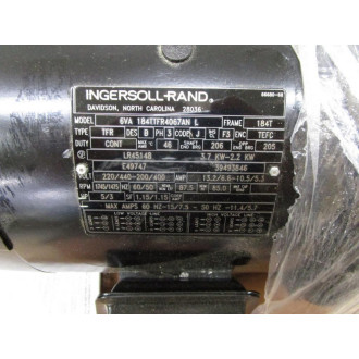 Ingersoll Rand 6VA 184TTFR4067AN L Electric Motor WKeyway 39493846