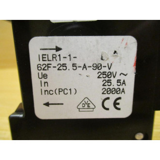 Airpax IELR1-1-62F-25.5-A-90-V 25.5A Circuit Breaker - Used