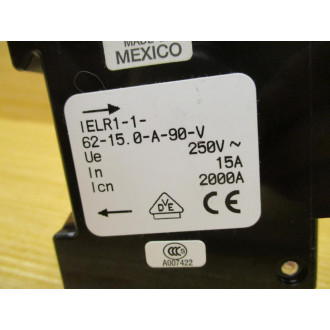Airpax IELK1-1-62-15.0-A-90-V 15A Circuit Breaker IELK1162150A90V - Used