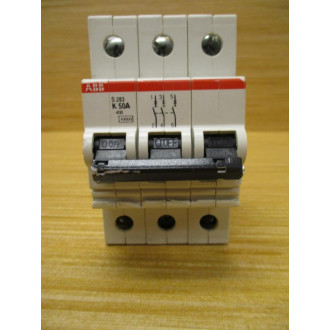ABB S283-K50A 50A Circuit Breaker S283K50A - Used