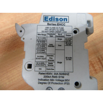 Edison EHCC Fuse Holder 3 Pole - Used