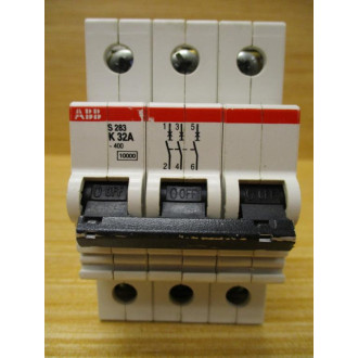 ABB S283-K32A 32A Circuit Breaker S283K32A - Used