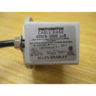 Allen Bradley 42DCB-5000 Photoswitch Cable Base 42DCB5000 - Used