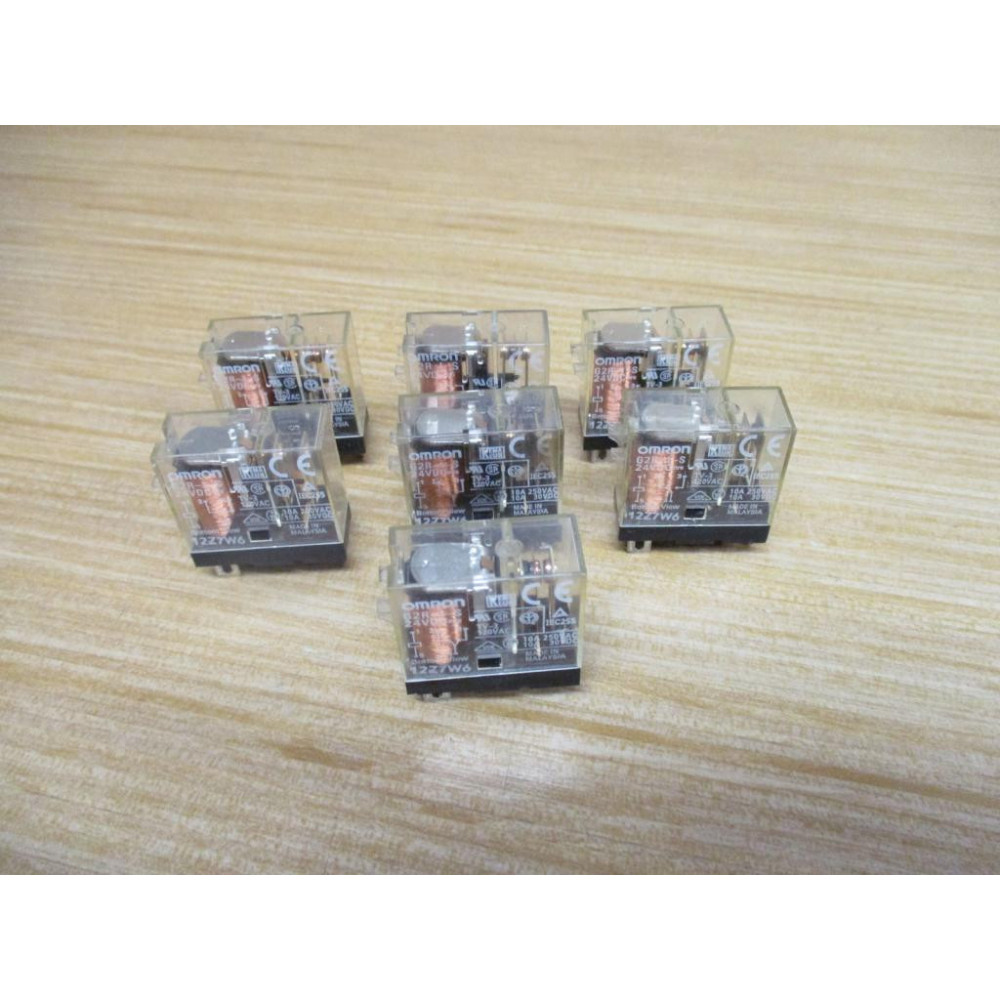 Omron G2R-1-S-24VDC Relay G2R1S24VDC (Pack of 7) - New No Box