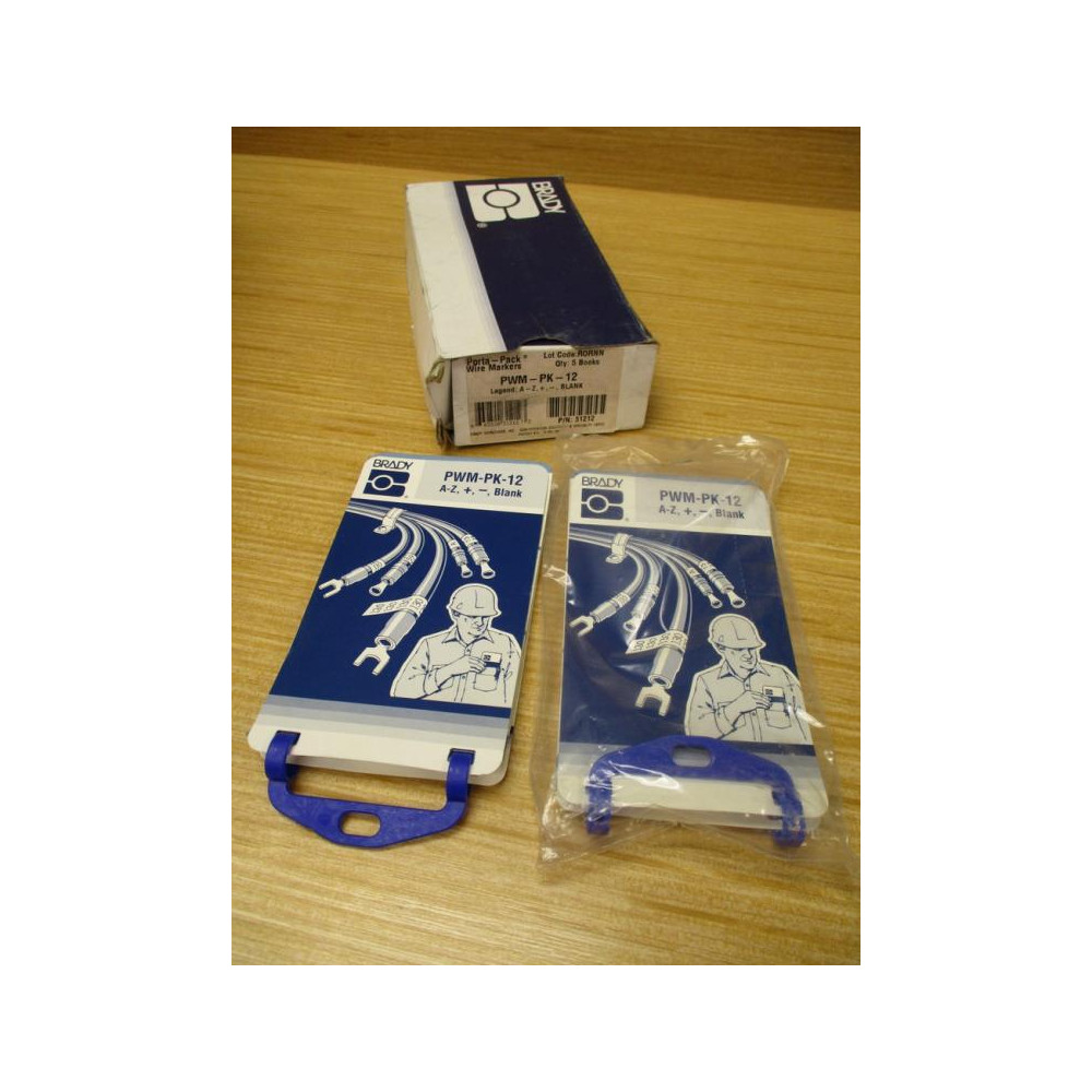 Brady PWM-PK-1 Wire Markers Book 31215 Legend: 1-45, 46-90 (Pack of 2)