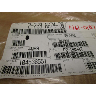 Zatkoff 2-259 N674-70 NBR O-Ring 2-259 (Pack of 10)