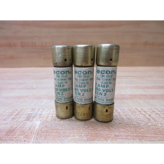 Economy Fuse ECN-2 Econ Fuse ECN2 (Pack of 6) - New No Box