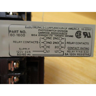 Electronics 23DF3 Model 3000 Impulse Control Module 60-1600 WO Relay - Used