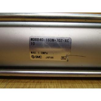 SMC MDBB40-160N+70Z-XC10 Tie Rod Cylinder MDBB40160N70ZXC10 - New No Box