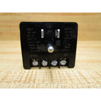 Ault 3305-000-401 Plug In Class 2 Power Supply 3305000401 - New No Box