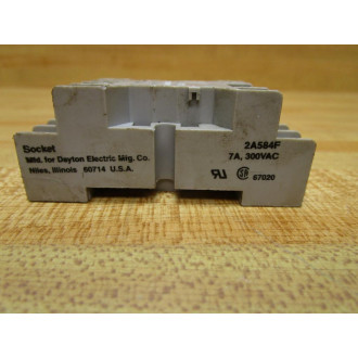 Dayton 2A584F Relay Socket - New No Box