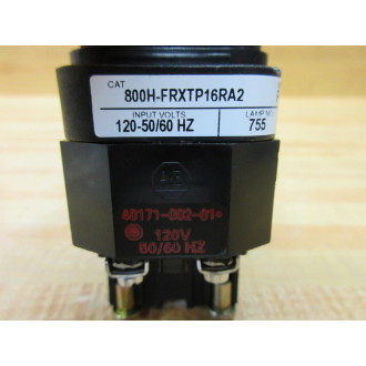 Allen Bradley 800H-FRXTP16RA2 Push Button Switch W800T-XA - New No Box