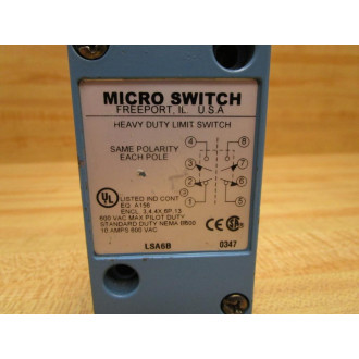 Micro Switch LSA6B Heavy Duty Limit Switch Body Only - New No Box