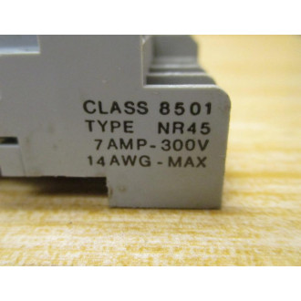 Square D 8501-NR45 Relay Socket 8501NR45 7AMP, 300V (Pack of 5) - New No Box