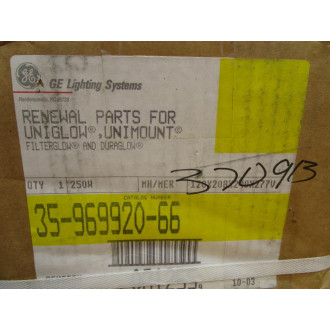 General Electric 35-969920-66 Uniglow, Unimount Ballast Renewal Parts GE