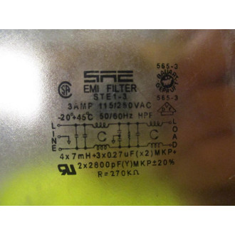 SAE Power STE1-3 EMI Filter STE13 - New No Box